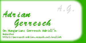 adrian gerresch business card